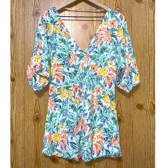 Onia Dresses & Skirts - Onia | Floral Mini Dress Cover-Up